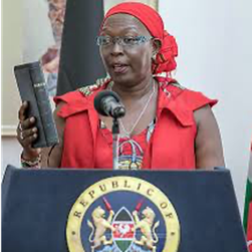 Hon. Betty C. Maina (Cabinet Secretary, Ministry of Industrialization, Trade and Enterprise Development, Kenya)
